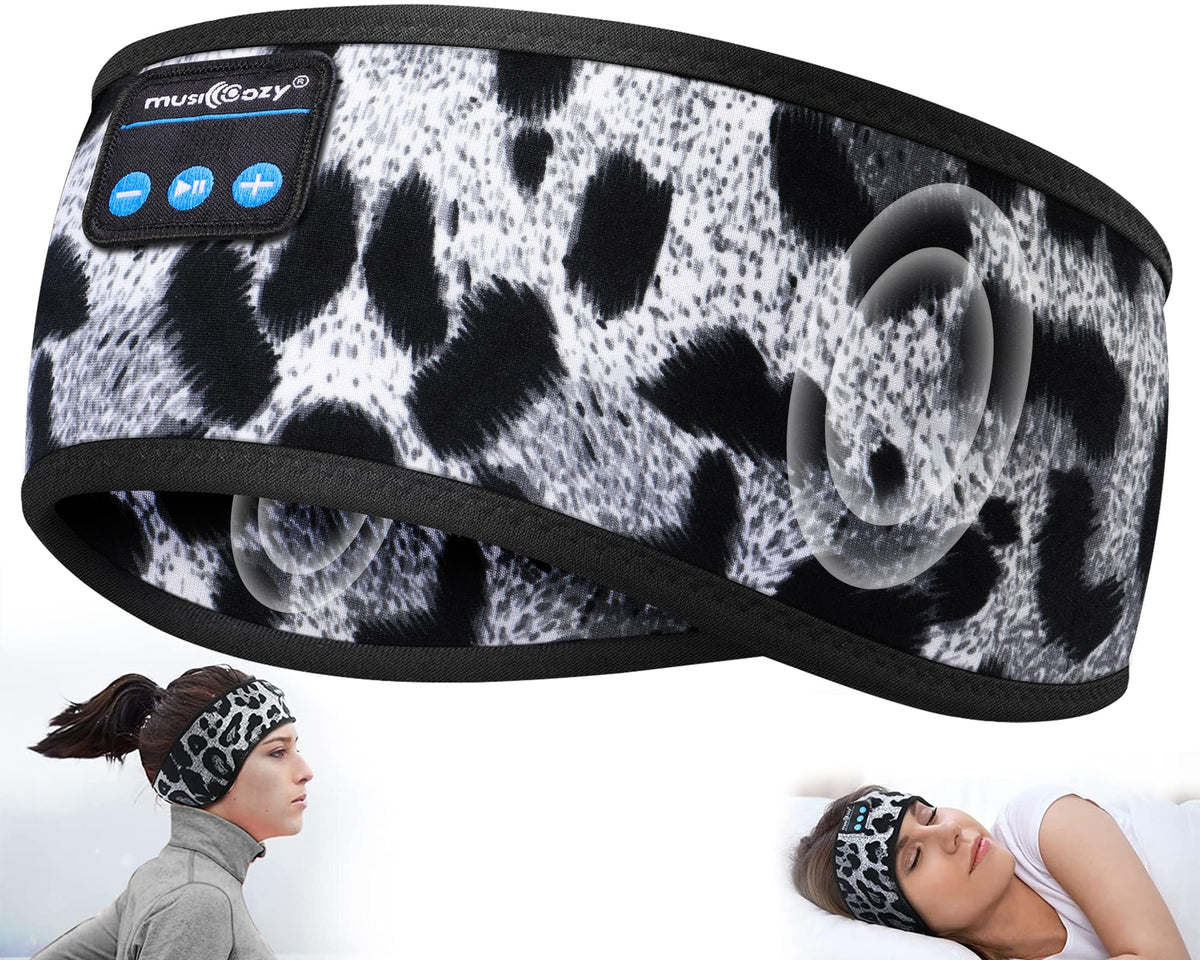 MUSICOZY Sleep Headphones headband overview with soft fabric for comfortable listening