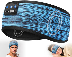 MUSICOZY Sleep Headphones Headband for wireless music during sleep and travel.