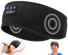 MUSICOZY sleep headphones headband for comfortable listening while resting.
