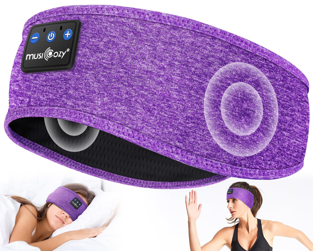 MUSICOZY Sleep Headphones Headband blends comfort and music for bedtime listening