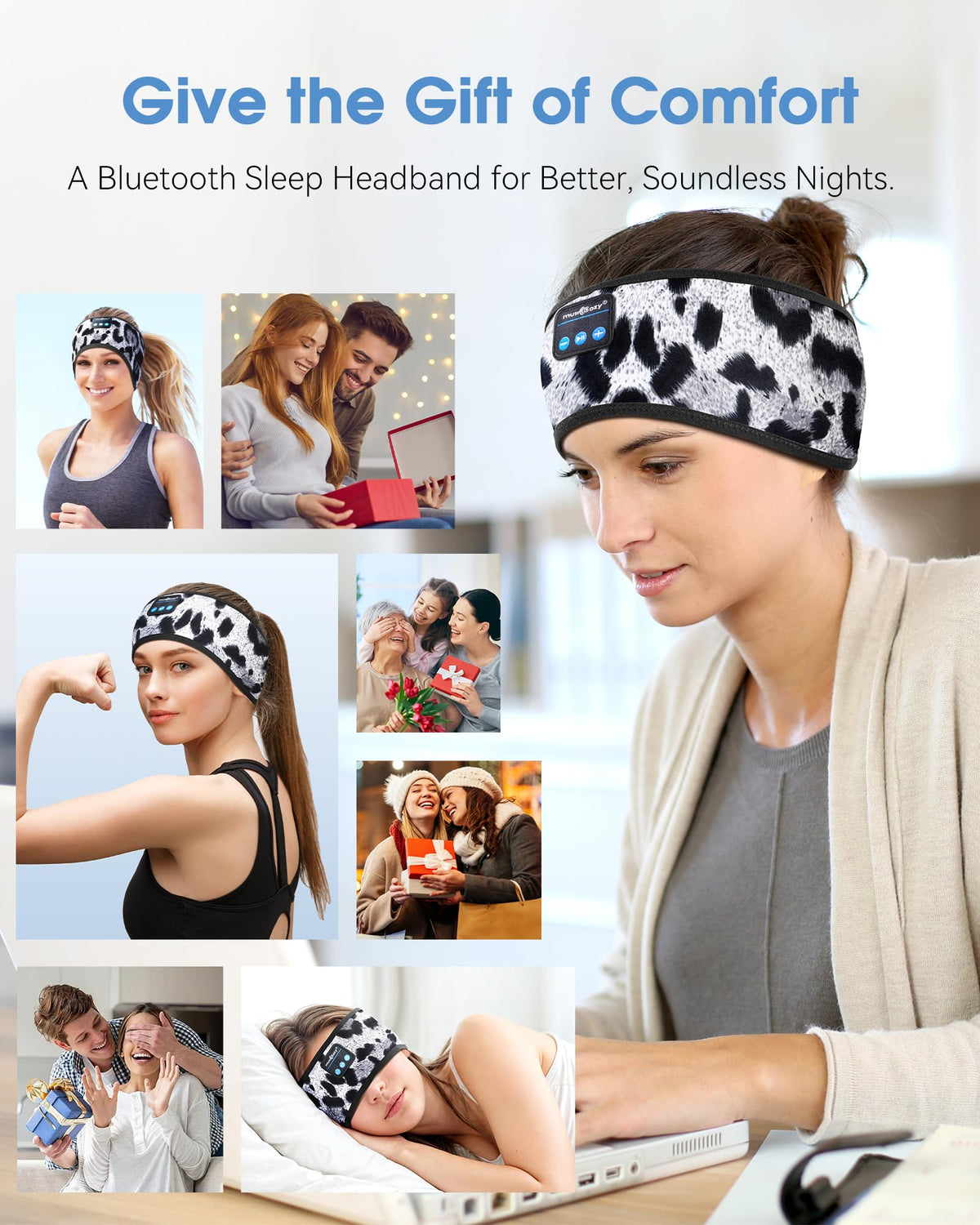MUSICOZY Sleep Headphones safety features including OTP and NTC protection