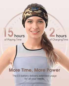 MUSICOZY sleep headphones silicone outer ring providing secure fit