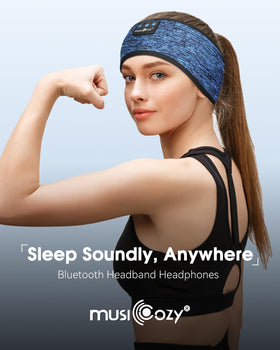 MUSICOZY soft fabric headband features breathable design for comfort