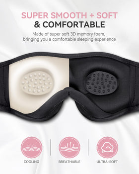 MUSICOZY speaker driver detail demonstrating HD stereo driver for clear audio during sleep