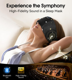Musicozy total light blocking sleep mask helps side sleepers achieve deeper rest