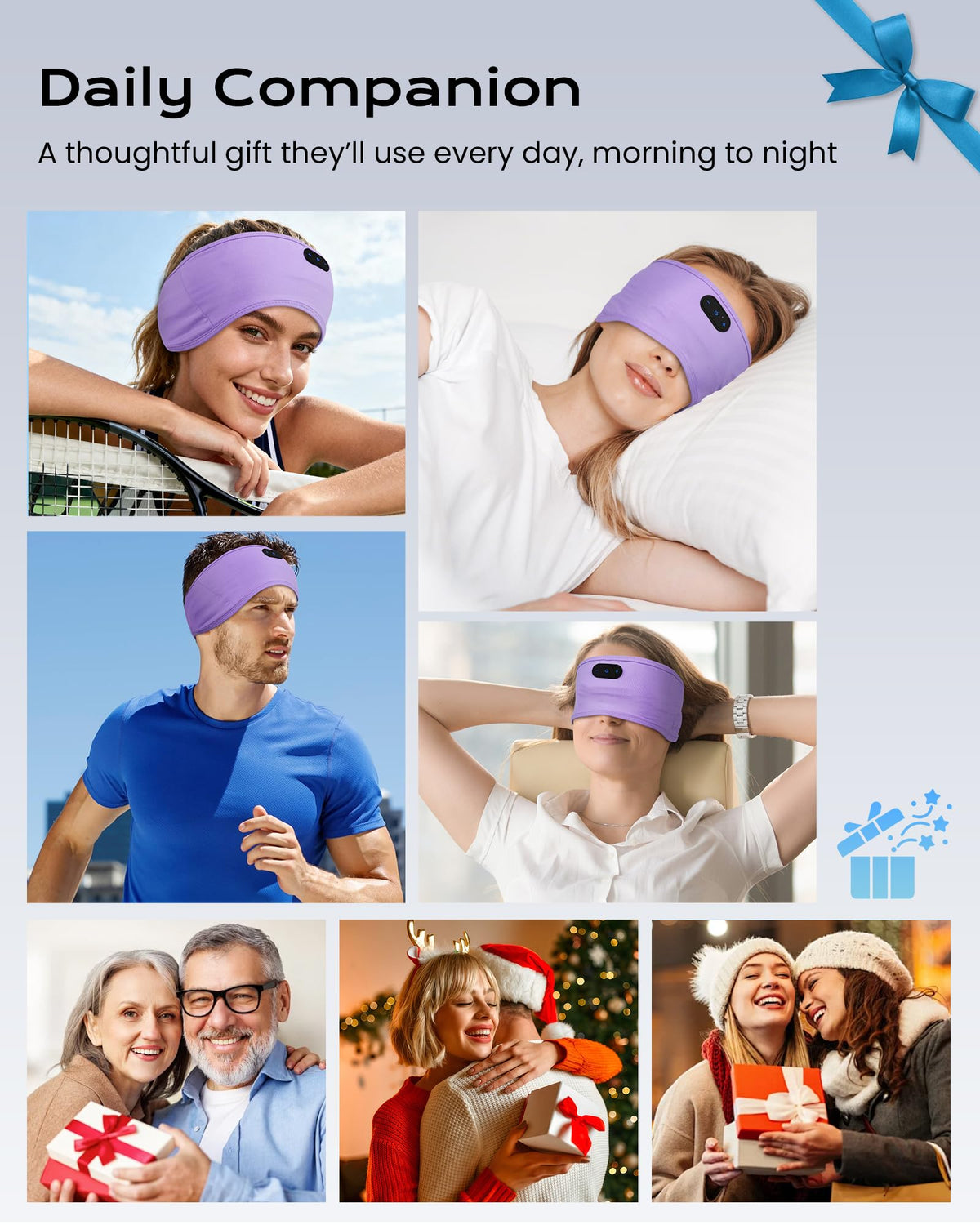 Musicozy Sleep Headphones on the go during travel or workouts.
