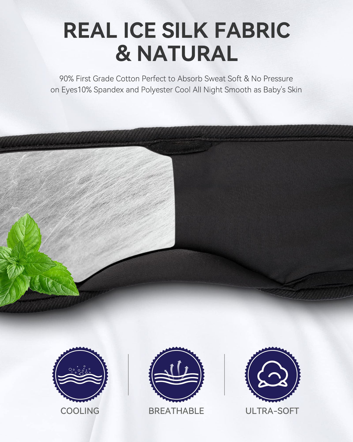 MUSICOZY ultra-thin speaker detail inside headband demonstrating pressure-free audio