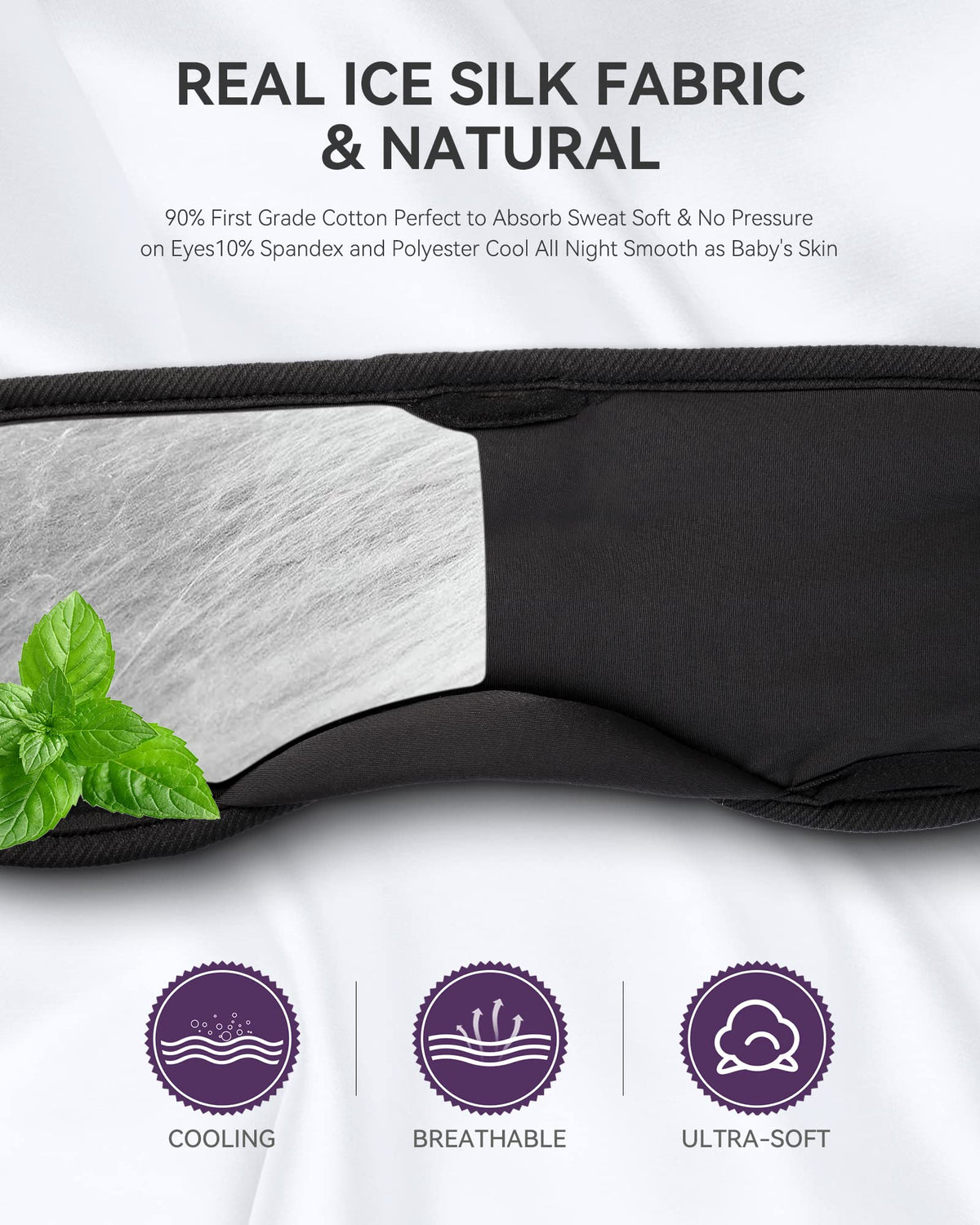 MUSICOZY detail of ultrathin built-in speakers for clear sleep audio
