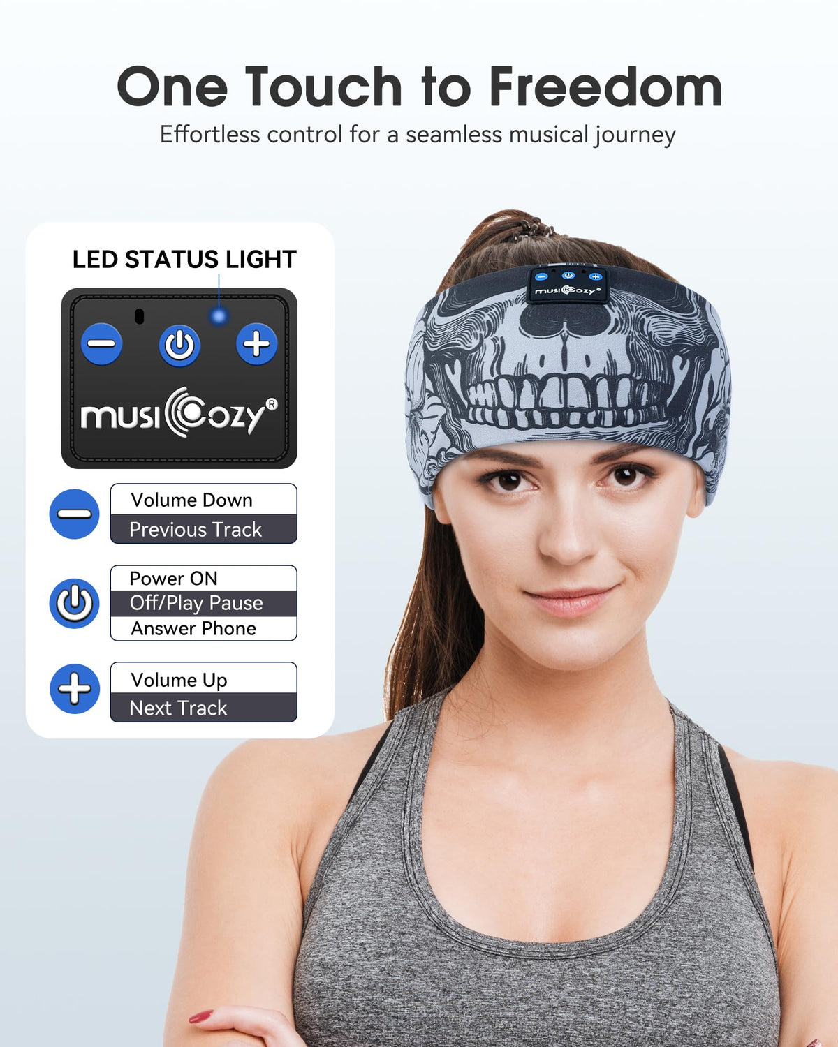 MUSICOZY premium materials deliver breathable comfort and durability during workouts.