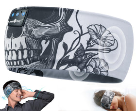 MUSICOZY sleep headphones headband with built-in speakers for wireless listening while resting.