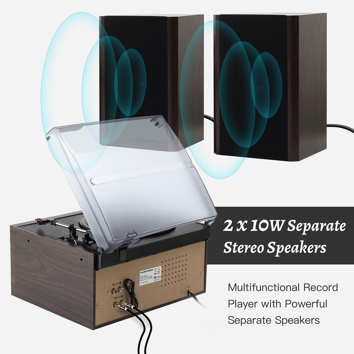 MUSITREND CD and cassette play plus USB/SD MP3 recording options for archiving tunes