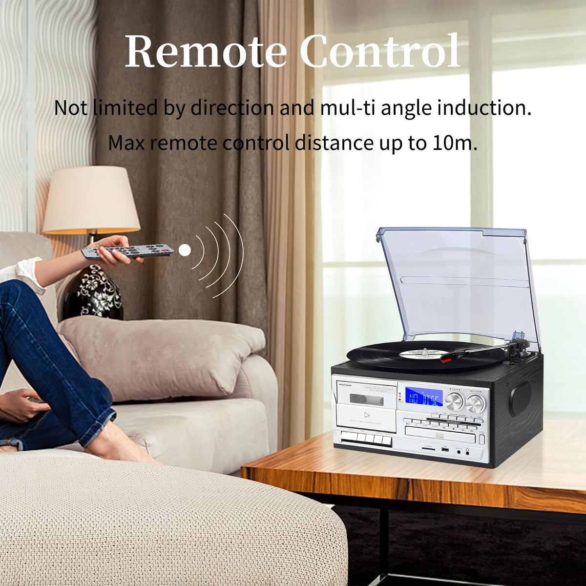 Musitrend AM/FM radio mode for quick music or talk on demand