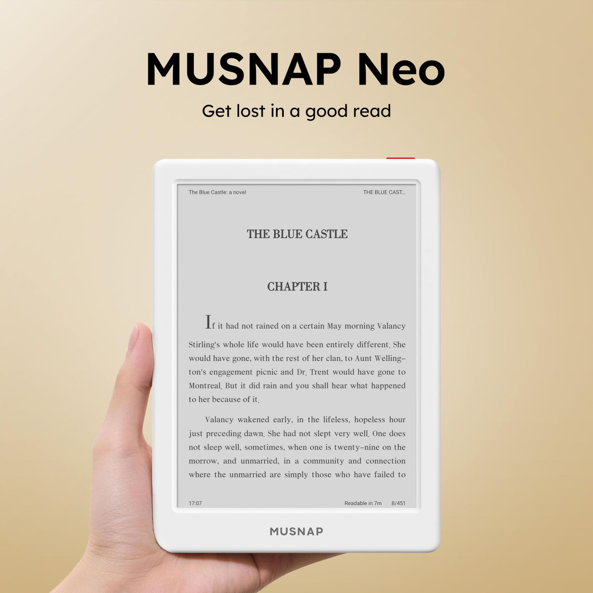 Musnap Neo quad-core performance enables smooth page turns.