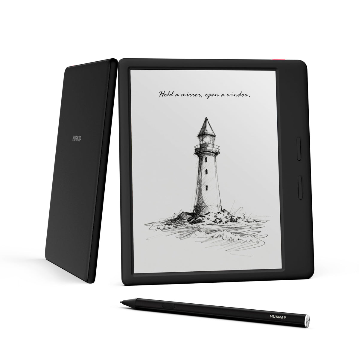 Musnap Ocean 7-inch E-Ink display for glare-free reading and comics.