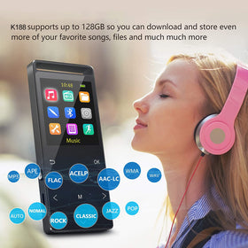 MUSRUN with included earbuds and accessories for instant use