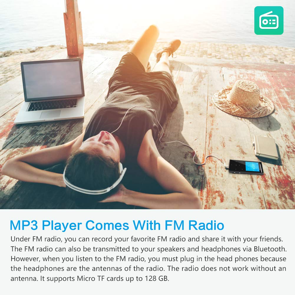 MUSRUN screen tuned to FM radio showing recording capability