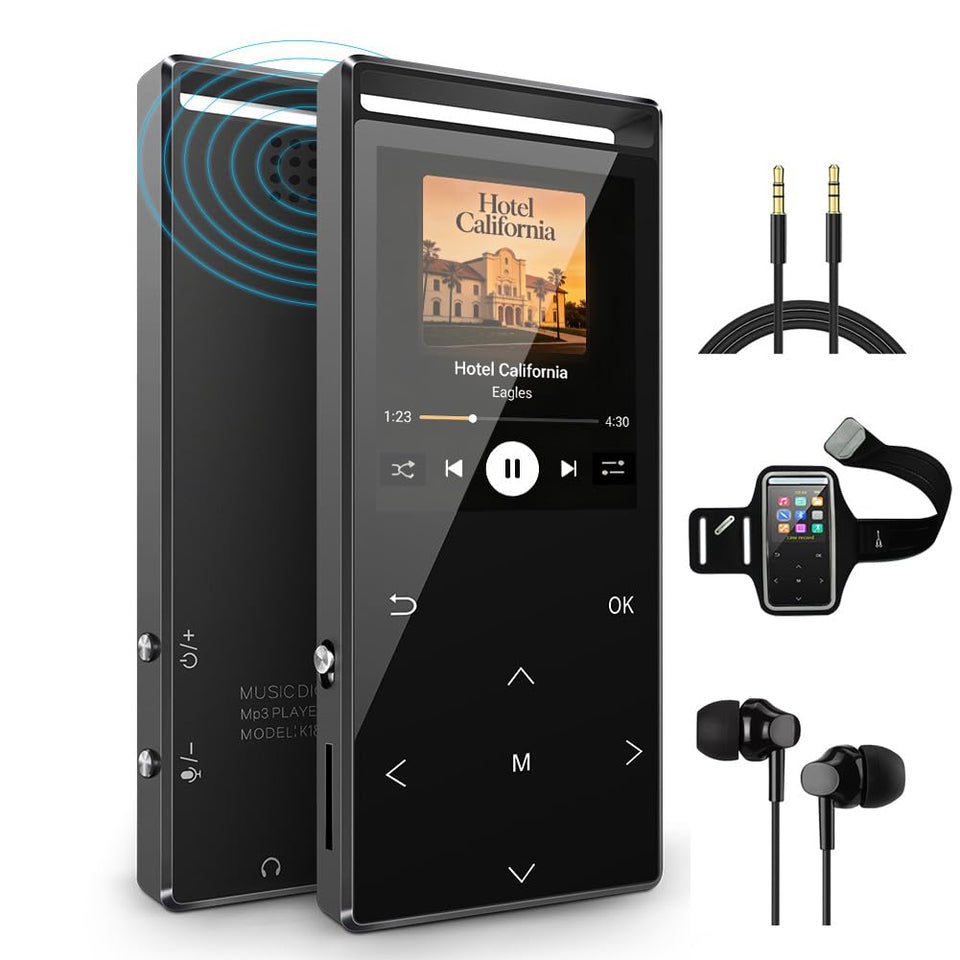 MUSRUN front view showing metal shell and display, durable and sleek