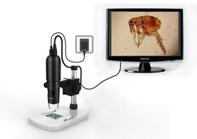 Mustcam HM160 dual-output ports enable easy TV and PC viewing.