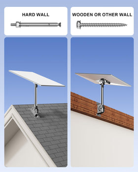 MUSVOH installed on rooftop with Starlink dish demonstrating real-world use