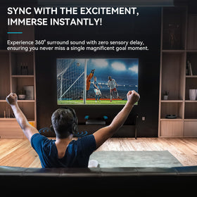 Mutbam low-latency audio keeps TV dialogue in sync during shows