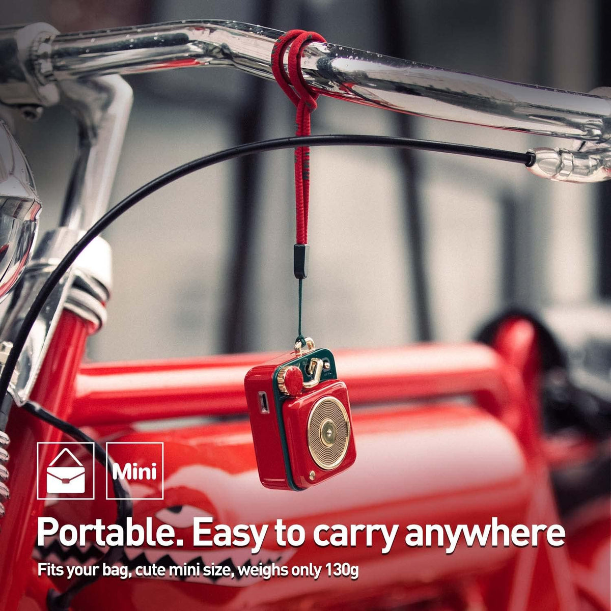 Muzen Button delivers spacious stereo sound for small rooms.