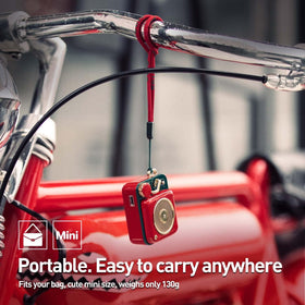 Muzen Button delivers spacious stereo sound for small rooms.