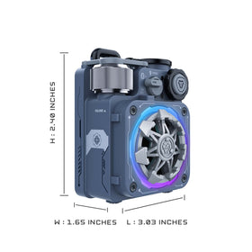 Muzen Cyber Cube-Pro fidget spinner design helps relieve nervous energy during breaks.