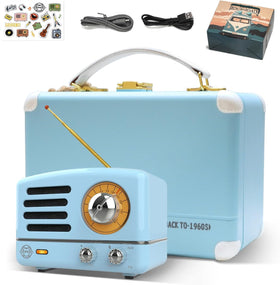 Muzen OTR metal retro suitcase front view, portable travel companion