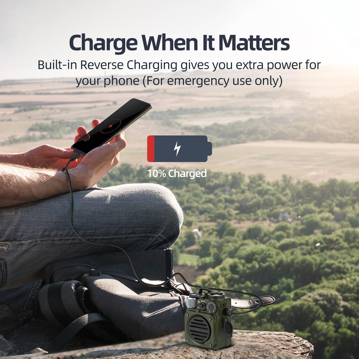 Muzen Upgraded Wild Mini 3.0 rugged design for camping and hiking gear.