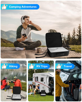Mwin black EVA hard shell ready for rugged outdoor adventures
