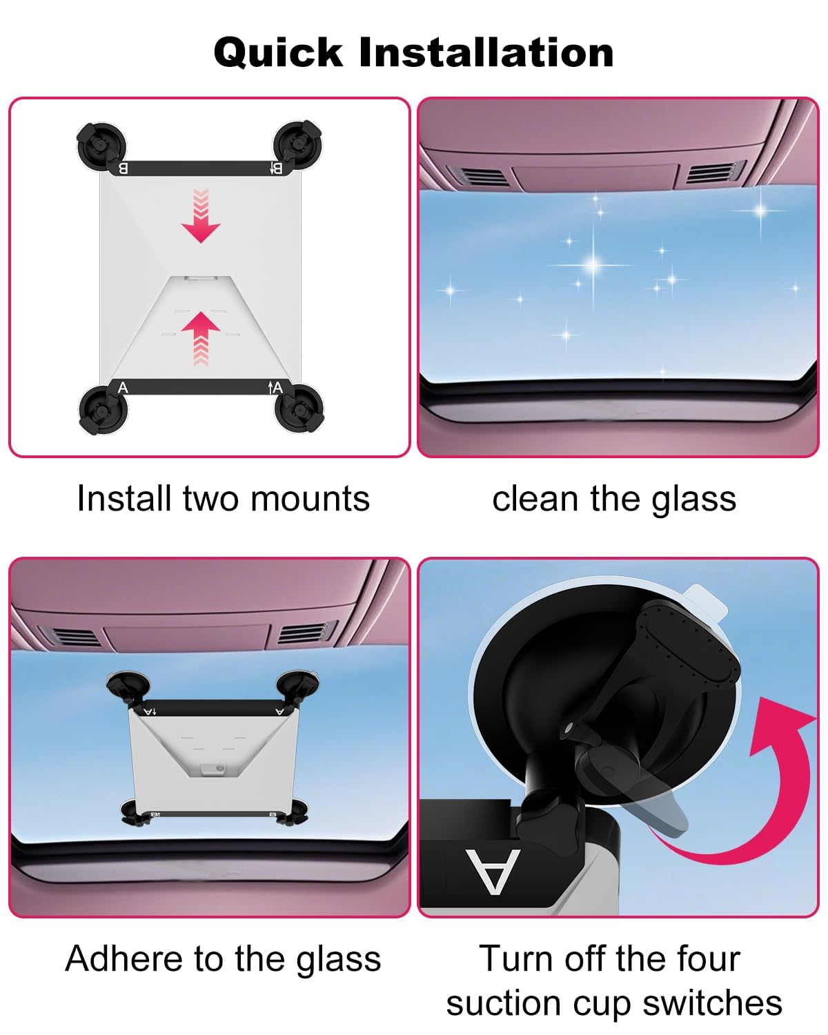 Sturdy suction on boats and smooth surfaces during travel.
