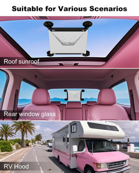Two extra replacement suction cups included for extended trips and flexibility.