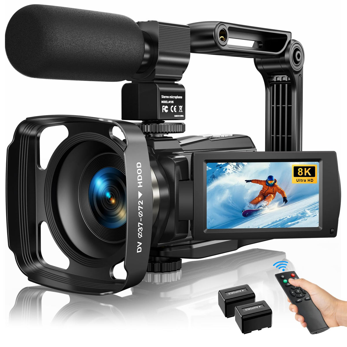 MWIRB 8K camera remote-control shot for effortless self-recording and framing