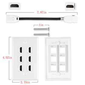 MXTECHNIC 6-inch HDMI pigtails enable quick plug-and-play connections.