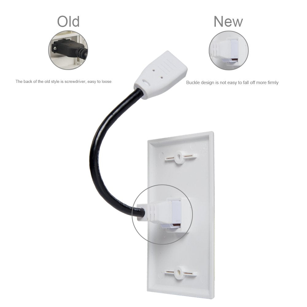 MXTECHNIC wall plate fits standard outlets for broad compatibility.