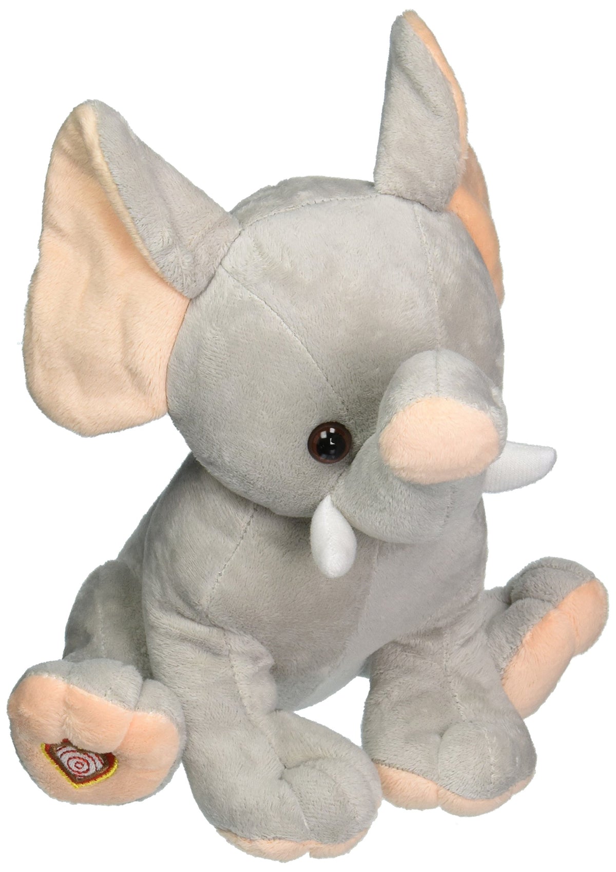 My Baby's Heartbeat Bear elephant fabric texture close-up showing soft fleece comfort benefit