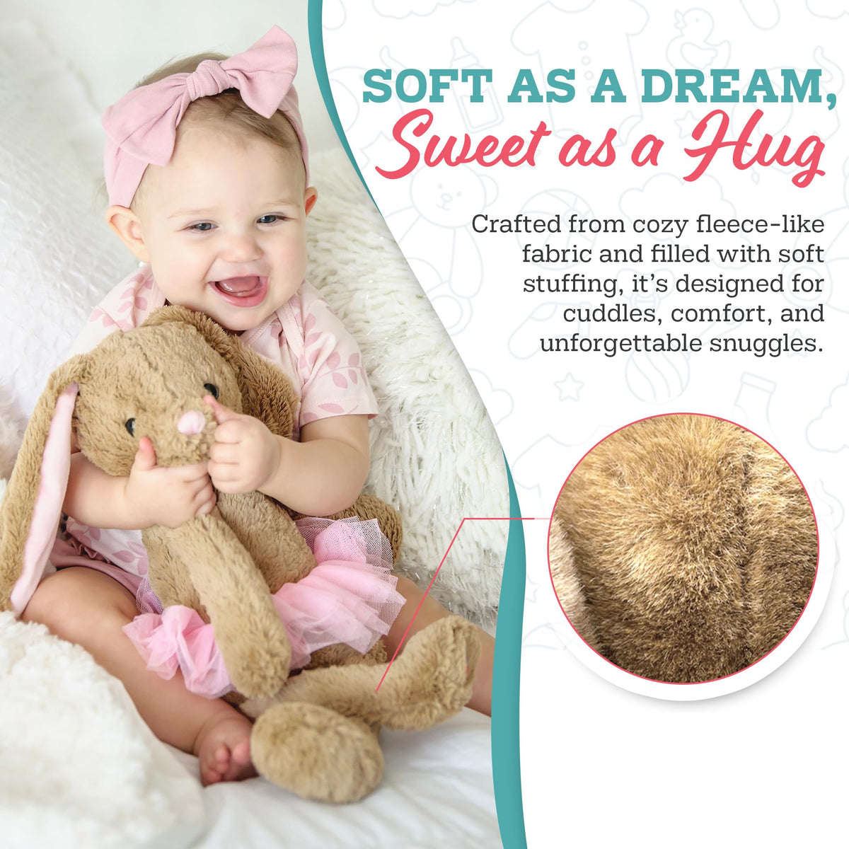 My Baby's Heartbeat Bear on a nursery shelf adding sentimental decor to the room