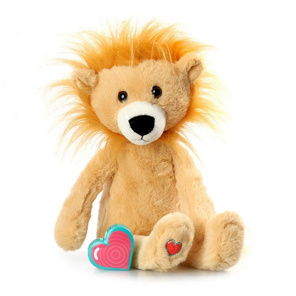 My Baby's Heartbeat Bear lion front view showing cuddly design and keepsake appeal