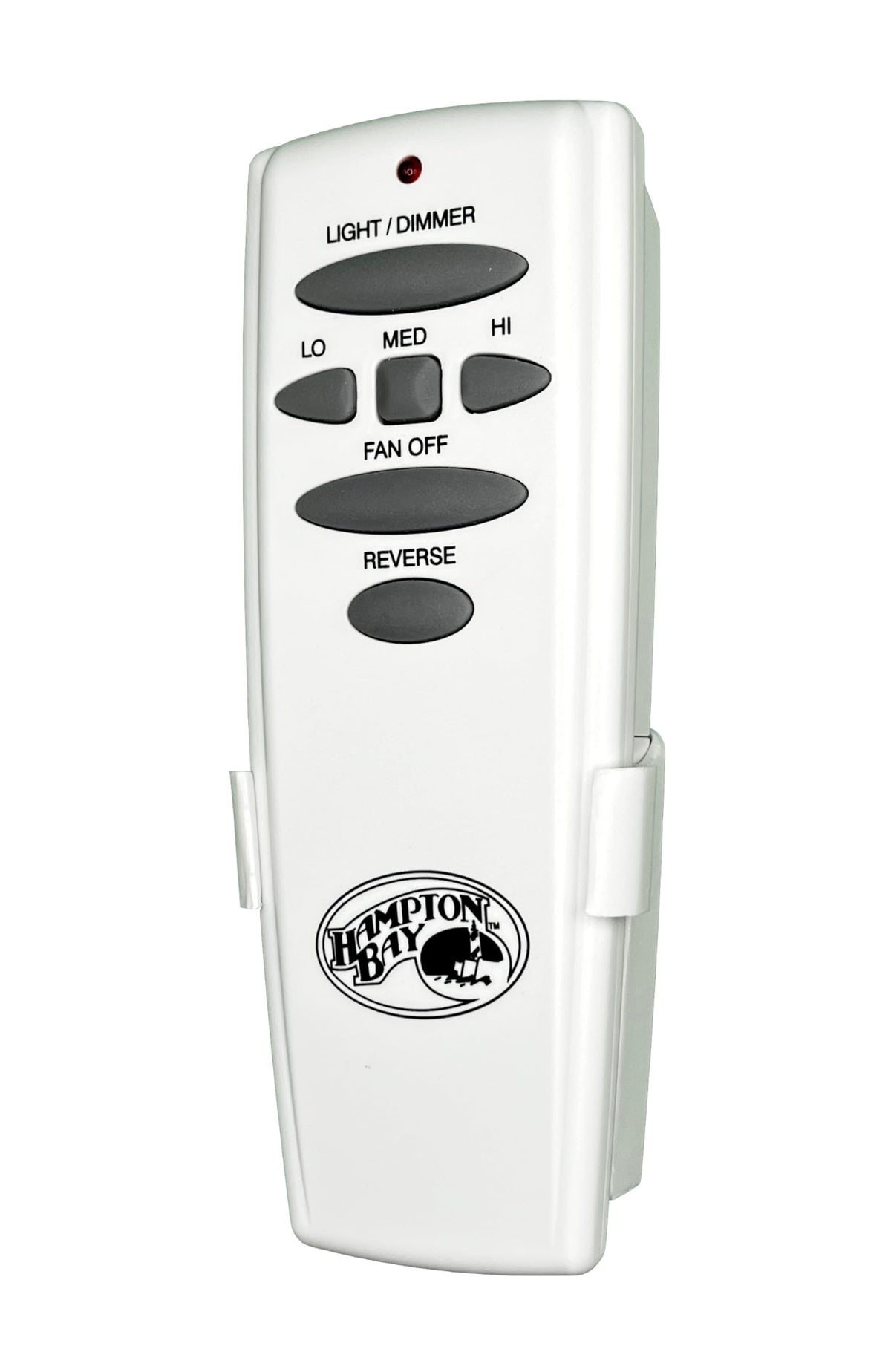 Hampton Bay UC7078T remote back view showing authentic logo and stamping