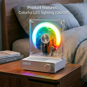 MYDASH LED display and clock showing time and sleep timer convenience