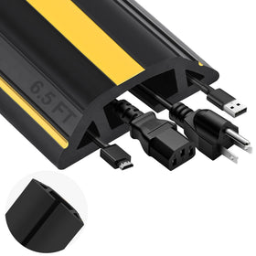 MYFAMIREA 6.5ft cord cover on floor for heavy-duty protection