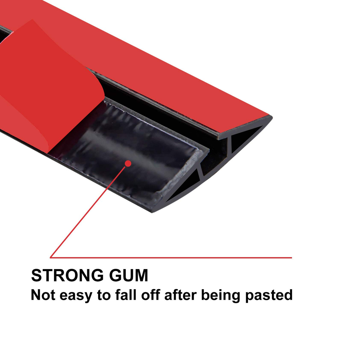 MYFAMIREA channel with power cords inside illustrating tidy cable protection and organization