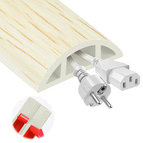 MYFAMIREA floor cord cover with strong adhesive for tidy wiring on floors