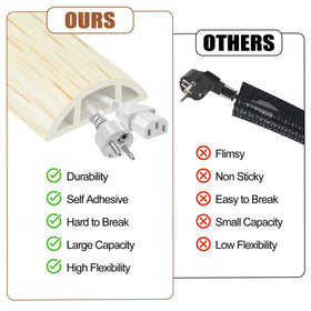 MYFAMIREA versatile cord cover for indoor and outdoor use