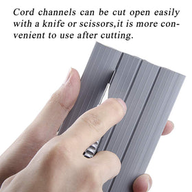 MYFAMIREA PVC protector demonstrates non-conductive material for cable protection.