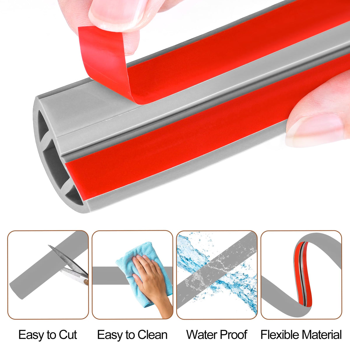 MYFAMIREA PVC wire cover provides durable edge protection for indoor and outdoor setups.