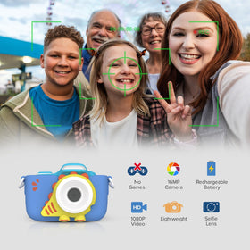 myFirst Camera 3 side controls and buttons, easy operation for children