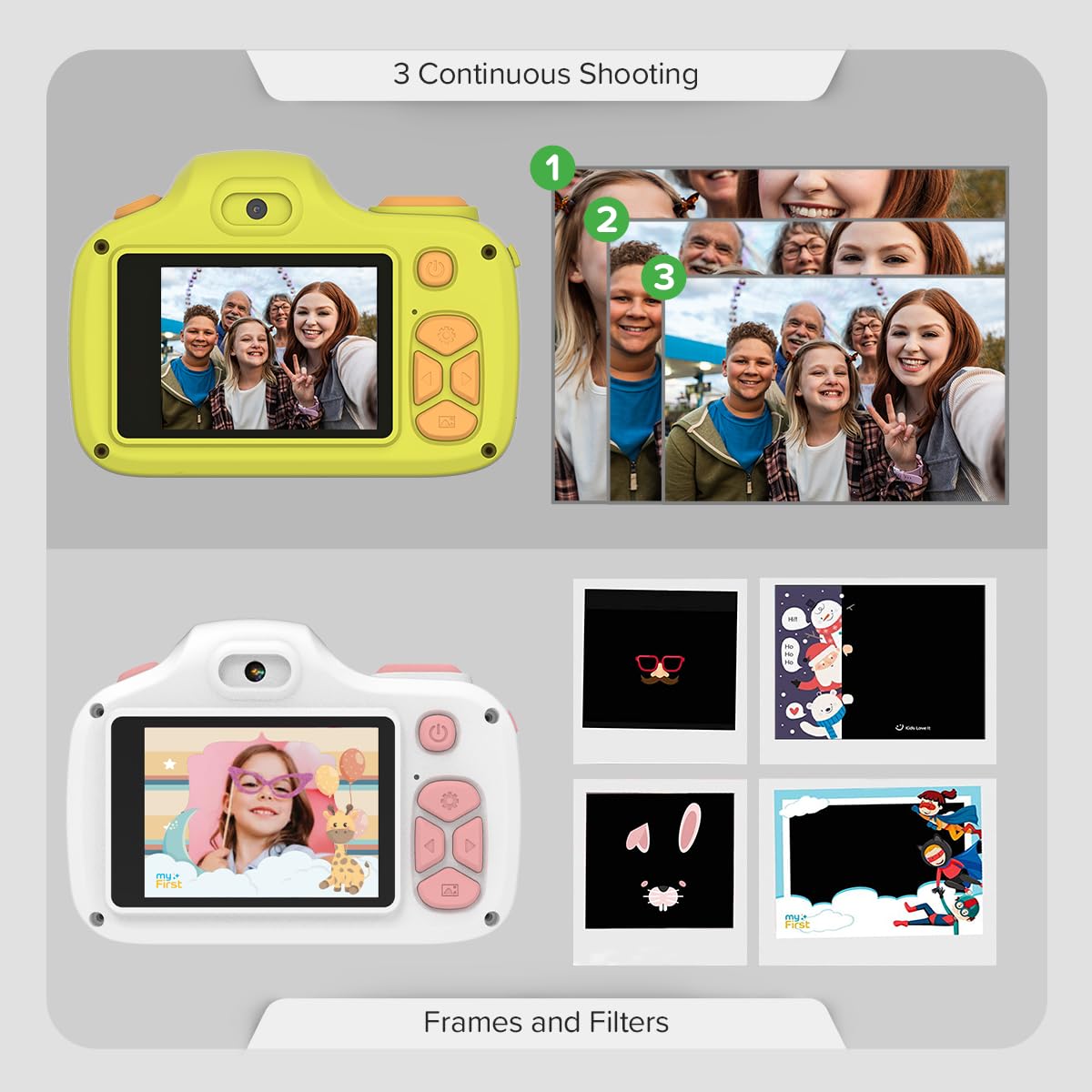myFirst Camera 3 USB transfer makes sharing photos quick and easy.