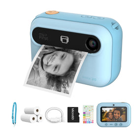 myFirst Insta 20 front view highlighting kid-friendly grip for easy photos.