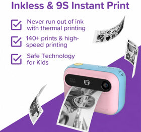 myFirst Insta 20 close-up of black-and-white thermal print for instant keepsake
